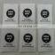 China supplier satin woven label tag center fold garment woven label