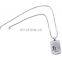Wholesale cheap custom shape silver metal dog tag