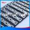 custom engraved aluminum label and diamond cut logo