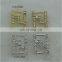 Wholesale plastic sliver gold ribbon buckle