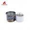 Wholesales metal round tin can un paint wine box