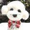 Christmas handmade bow big bells pet collar dog cat holiday bow tie collar