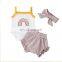 Rainbow Romper And Bloomer Headband  Baby Girl Clothes Summer Toddler Girl Outfits