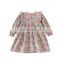 2020 Fall Flying Sleeve Pastoral Skirt Floral Long Sleeve Dress