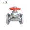 manual  PFA/FEP Lining Fluorine Diaphragm Valve for chemical industry