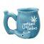 wholesale cheap OEM design ceramic coffee mug smoking pipe mug