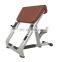 2019 Lzx free weight body building gym fitness equipment seated preacher curl bench
