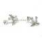 1 pair airplane cufflinks,air plane shaped cufflinks,silver color,cute cufflinks