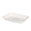 Bagasse food Tray for vegetable 21CM Biodegradable Compostable Rectangle Sugarcane Pulp