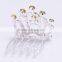 Fashion crystal Rhinestone baby kids princess Birthday party girl women hair comb gift tiara crown FZ-048 size 7*4.5