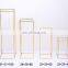tall flower stand Metal Rectangle Gold Metal Wedding Favor Table Centerpiece Flower Stand 	 balcony flower stand