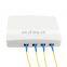 Fiber optic 4 cores rackmount 4core ftth fiber optic cable terminal box/distribution box