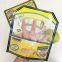 Eco-friendly transparent plastic bread roasted chicken packaging bag with punch hole handle