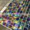irridiscent color bathroom mosaic tiles and swimming pool tile mosaic splash back hot melting glass mosaics tiles