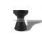 matte black pillar ceramic candle stand stick holders