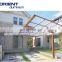 Aluminium frame car parking shed pc solid sheet canopy carport for Garden In Shandong Manufacture Price