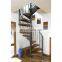 Galvanized stairs customized center column carbon steel metal spiral staircases