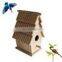 customized eco-friendly small wooden bird house practical birds cages