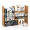 Bamboo Desk Storage Organizer Adjustable Desktop Display Shelf Rack Multipurpose Bookshelf for Office Kitchen