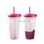 Hot Sale Reusable Custom Logo Printed Plastic Color Changing Tumbler Cups Bulk Christmas Plastic Mugs