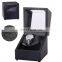 High-end motor box single slot MDF black carbon fiber PU mechanical watch automatic shaker box