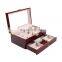 Double layer large capacity jewelry storage box multifunctional gift window wooden box set jewelry integrated packaging box