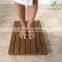 High quality Teak Bath Non Slip Bath shower SPA Mat Bathroom Door Mat Teak wood bathroom mat