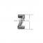 High Quality Hand Polished DIY Bag Decorative  Metal Letter 24mm Slide Letter Charms