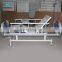 Two Function Electric Hospital Ward Patient Bed With Collapsible Aluminum Alloy Guardrails