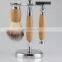 Professional Sensitive Bamboo Shaving Kit Synthetic Brush Shaving Set