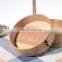 2022 hot sale Handle round wooden food tray