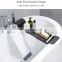 Luxury Extendable Bathroom Shelf Bathtub Tray Bath Tub Rack Candy Tray Bathtub Shelf Towel Book Holder Storage Organizer