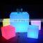 LED Bar furniture Mesa brillante de fiesta Taburete cubo resplandeciente cube chair 40 cm led stool party event cocktail tables