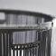 Eco-friendly Black Woven Bamboo Storage Basket Set Laundry Basket Wholesale Handwoven Made in Vietnam