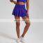 Wholesale Blank Breathable Two-In-One With Side Pocket Shorts Sports Tennis Golf Mini Skirt Women Workout Casual Gym Activewear