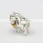 925 sterling silver gold lion king charm big hole bead for DIY European bracelet jewelry