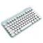75 Keys Ergonomic Design Pudding Keycaps Portable Typewriter Retro Wireless Keyboard with 2.4ghz Receiver Desktop Keyboards