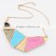 2015 New Candy Color Collar Necklaces For Women Vintage Jewelry