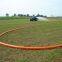 Agricultural drag hose with high conveying efficiency, simple assembly, polyurethane flat hose