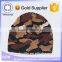 Wholesale 100% Cotton Beanie Camo Knit Hat for Adults