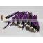 24pcs wholesale new professional cosmetic brush high quality purple color makeup brush set foundation brush