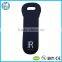black wine tote neoprene two bottle carry bag with high quality