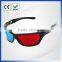 Promotional magenta green 3d video and 3d glasses for china 3d projector