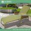 Adjustable UV resistant modern outdoor furniture sunbed rattan wicker pool lounge chairs day bed