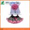hot pink flower pettiskirt set,fluffy tutu skirt set for baby girl clothes summer kids clothing suit