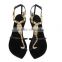 Flat sandals fashion style summer shoes high quality 2014 popular women shoes with scorpion chain