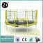 15ft big heavy duty amusement trampoline jumping with round fitness mats