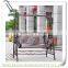 LC-85684 Modern garden park colorful rainbow street rest iron swing bench