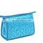 Promotional Blue Satin cosmetic bags
