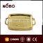 S/S 410 gold color plate with double handle